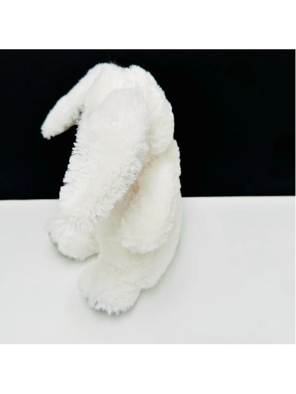 Carters Cuddle Plush Gray White BUNNY Rabbit 9” Security Lovey Baby Toy Read